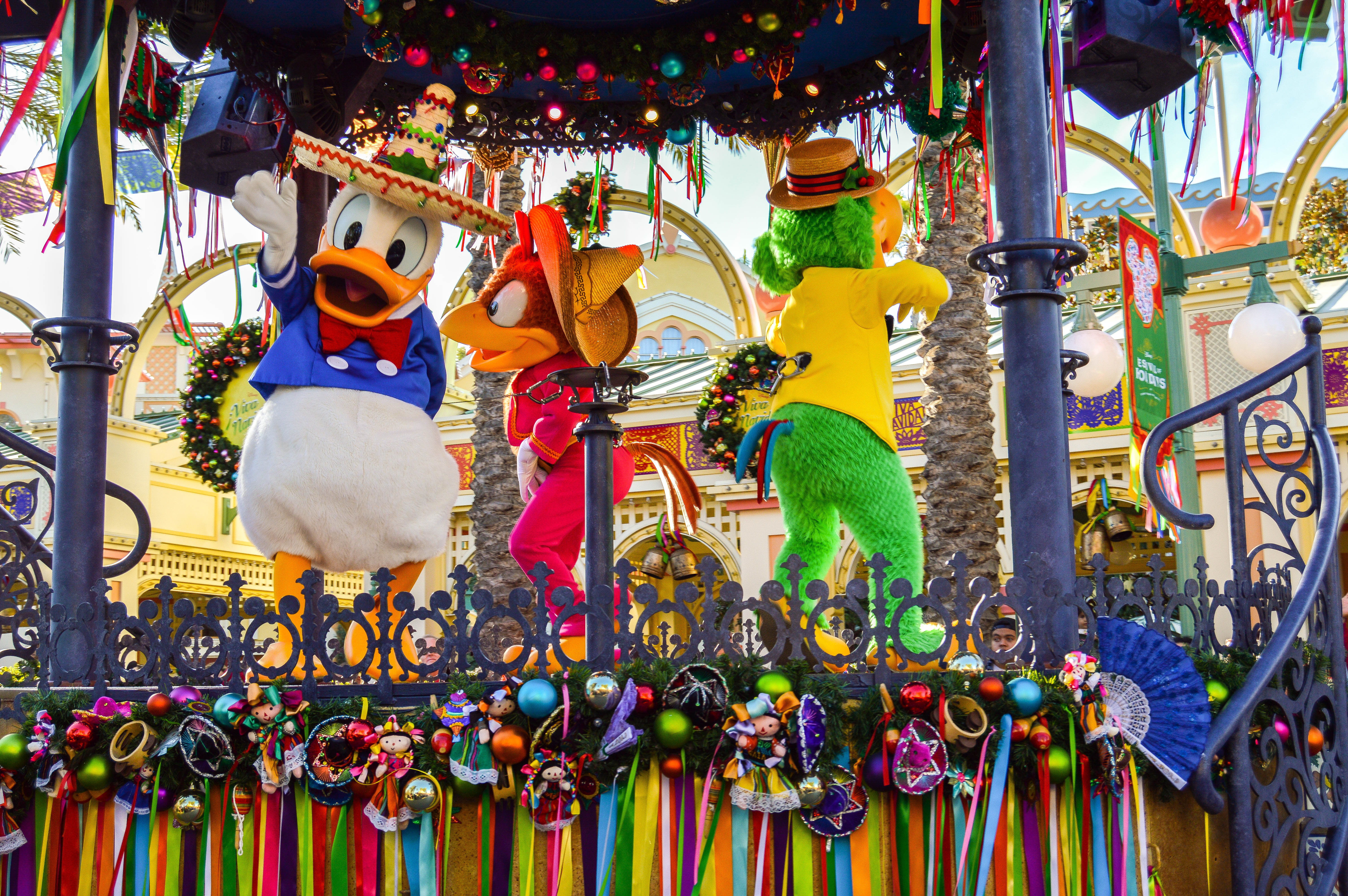 Snow White, Aurora, and Rapunzel in Disney's Soundsational Parade