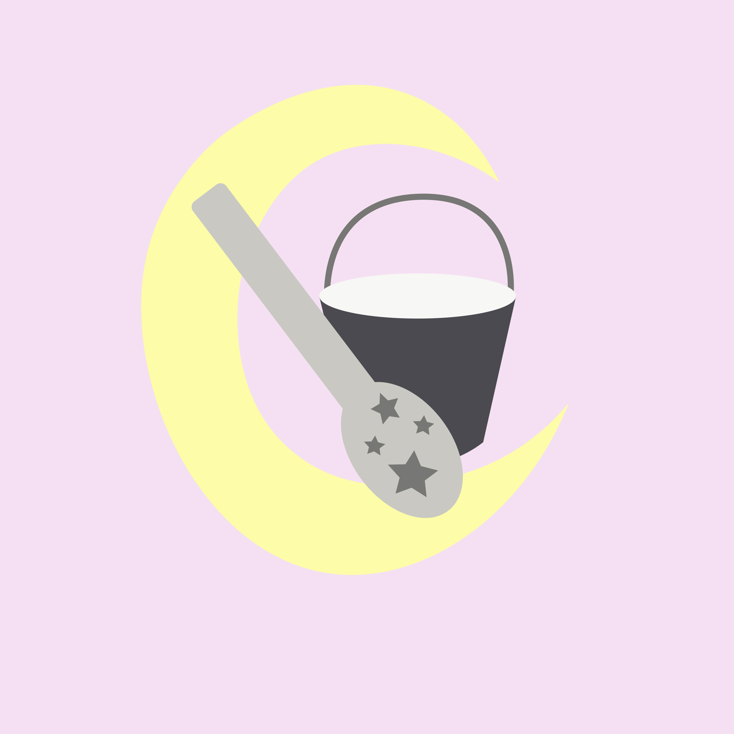 Moon milk cafe logo